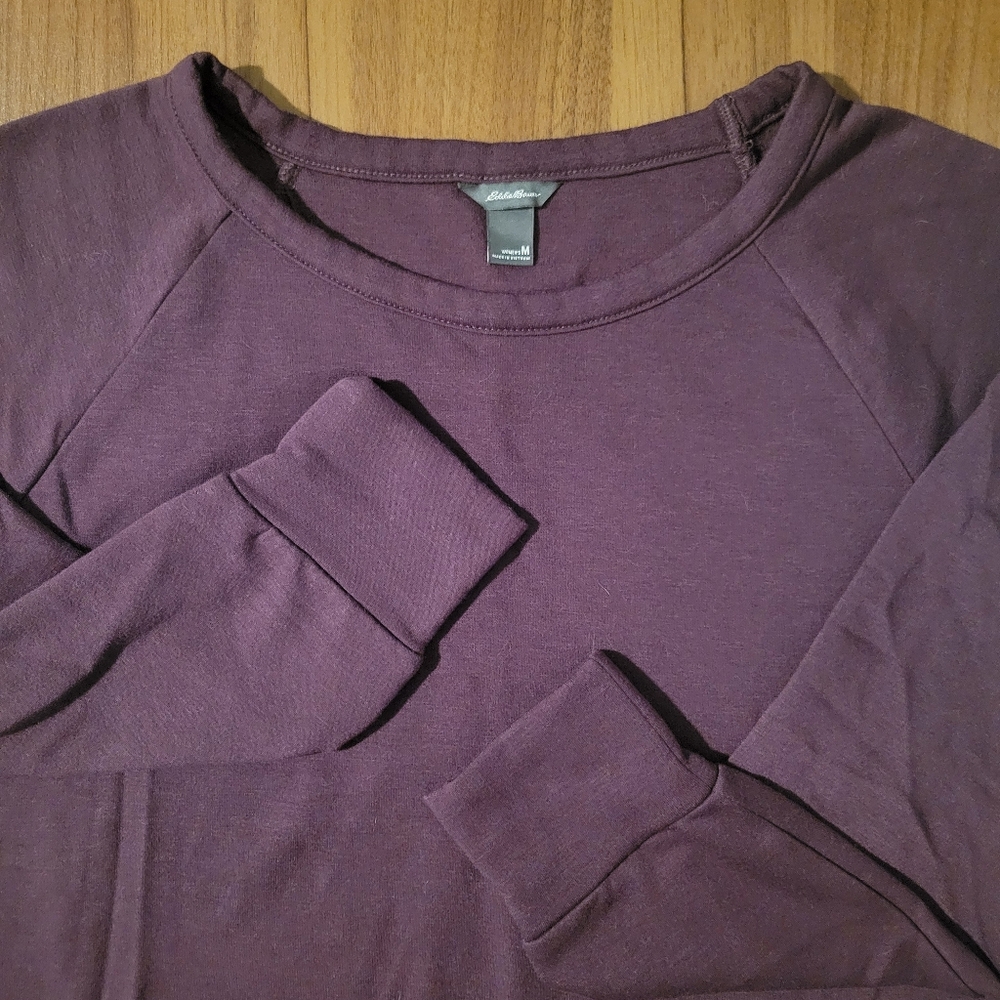 Eddie Bouer Purple Sweatshirt Top